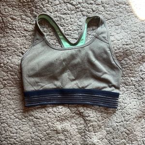 Gray mesh nike sports bra